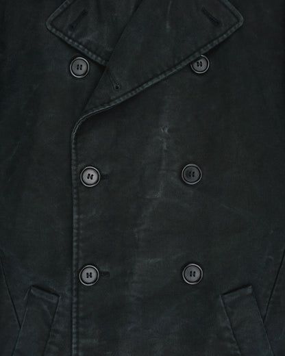 Helmut Lang 1990s Faded Peacoat