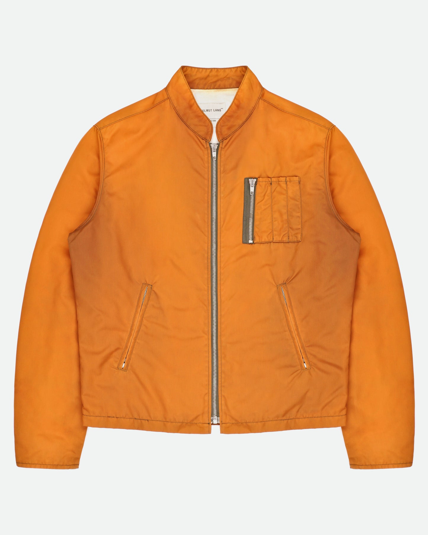 Helmut Lang SS96 Orange MA-1 Moto Jacket