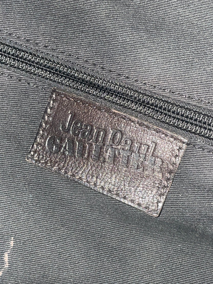 Jean Paul Gaultier 90s Leather Cargo Bomber Bag