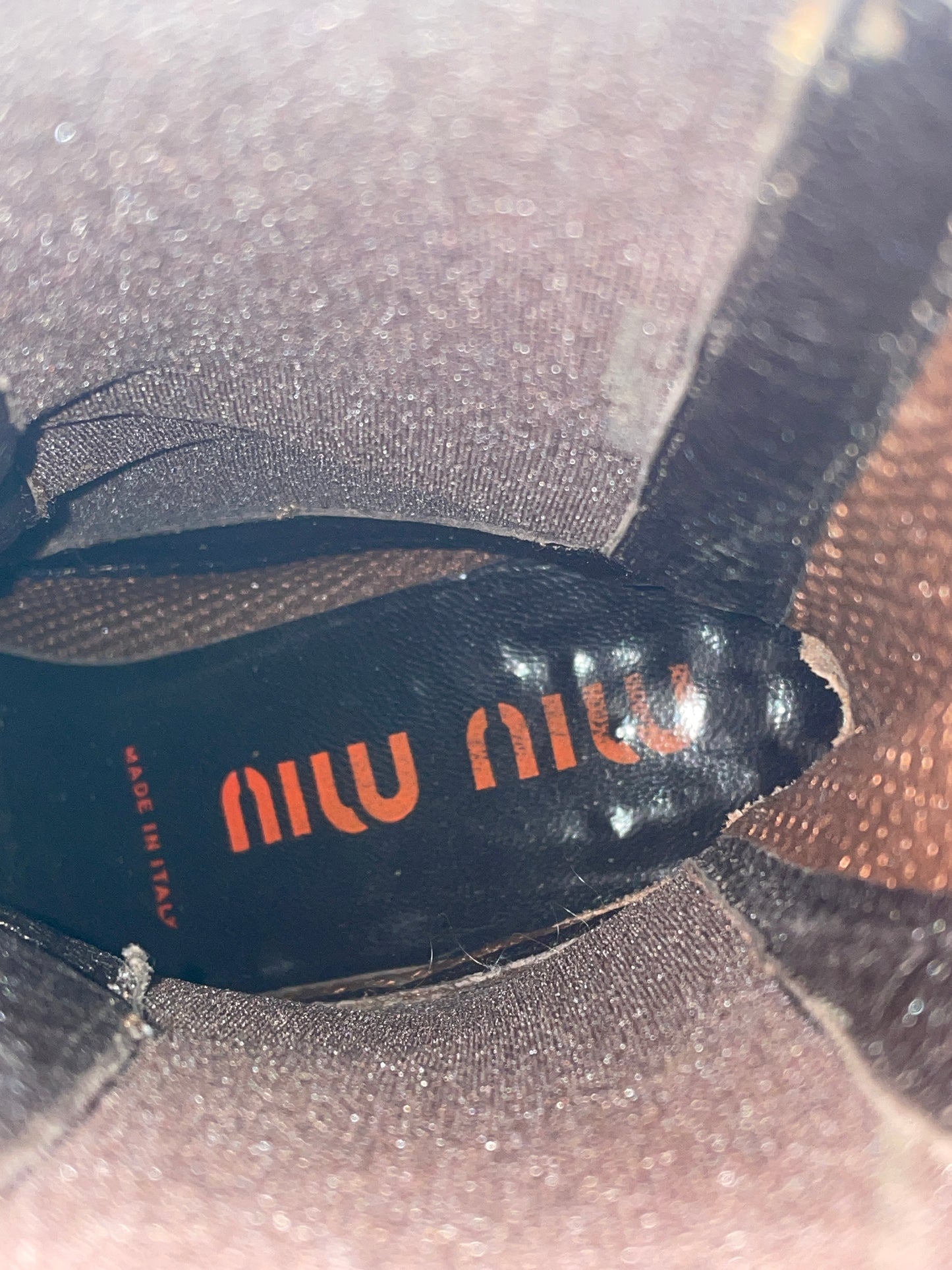 Miu Miu AW99 Square-Toe Chelsea Heel Boots