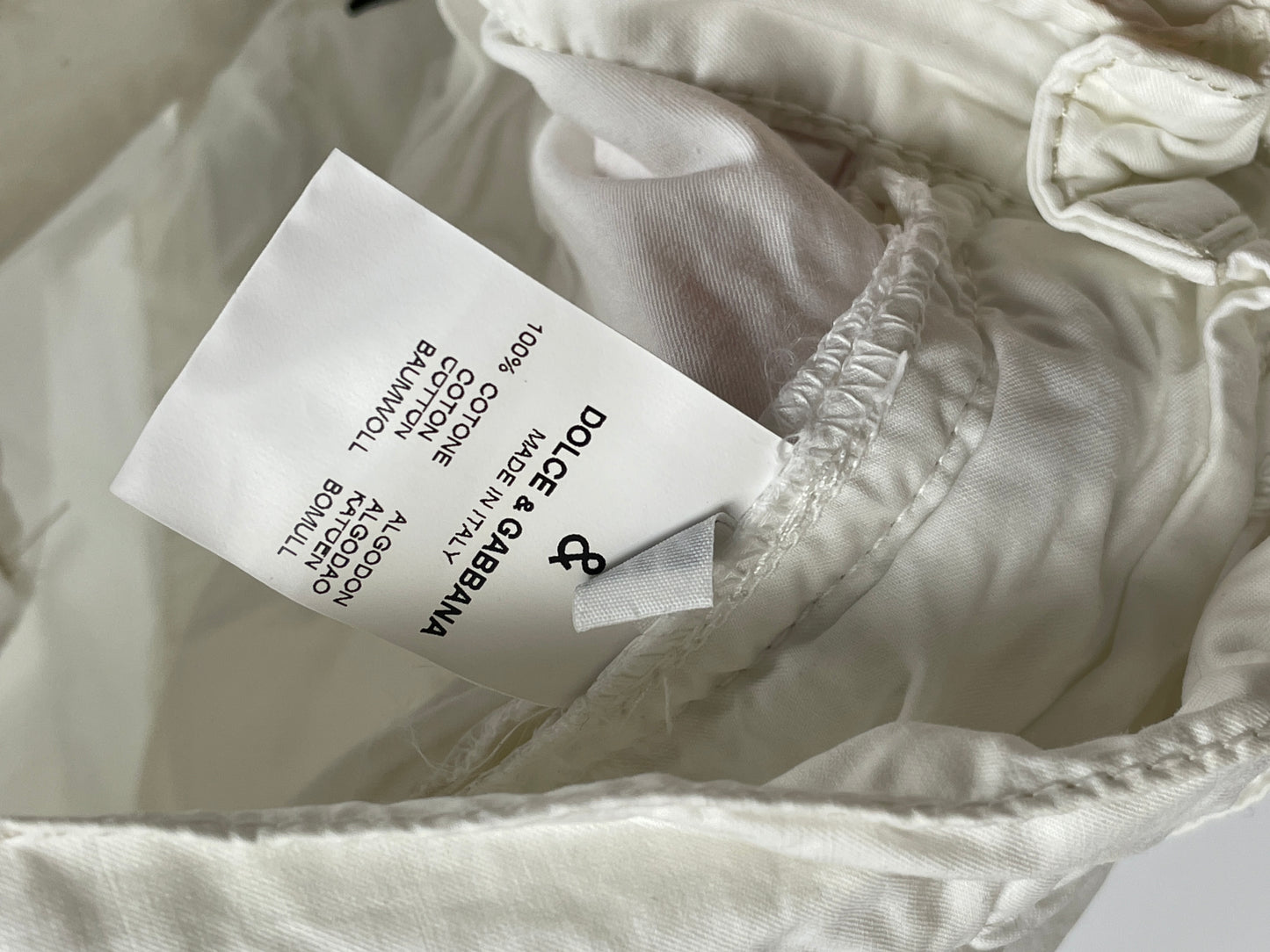 Dolce & Gabbana Cargo Pants White