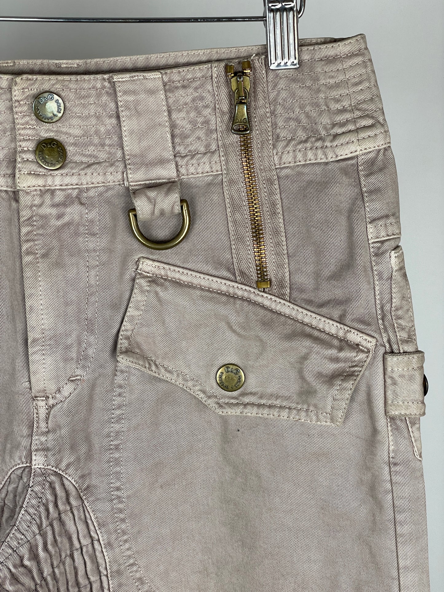 Dolce & Gabbana Horse Rider Cargo Pants Beige