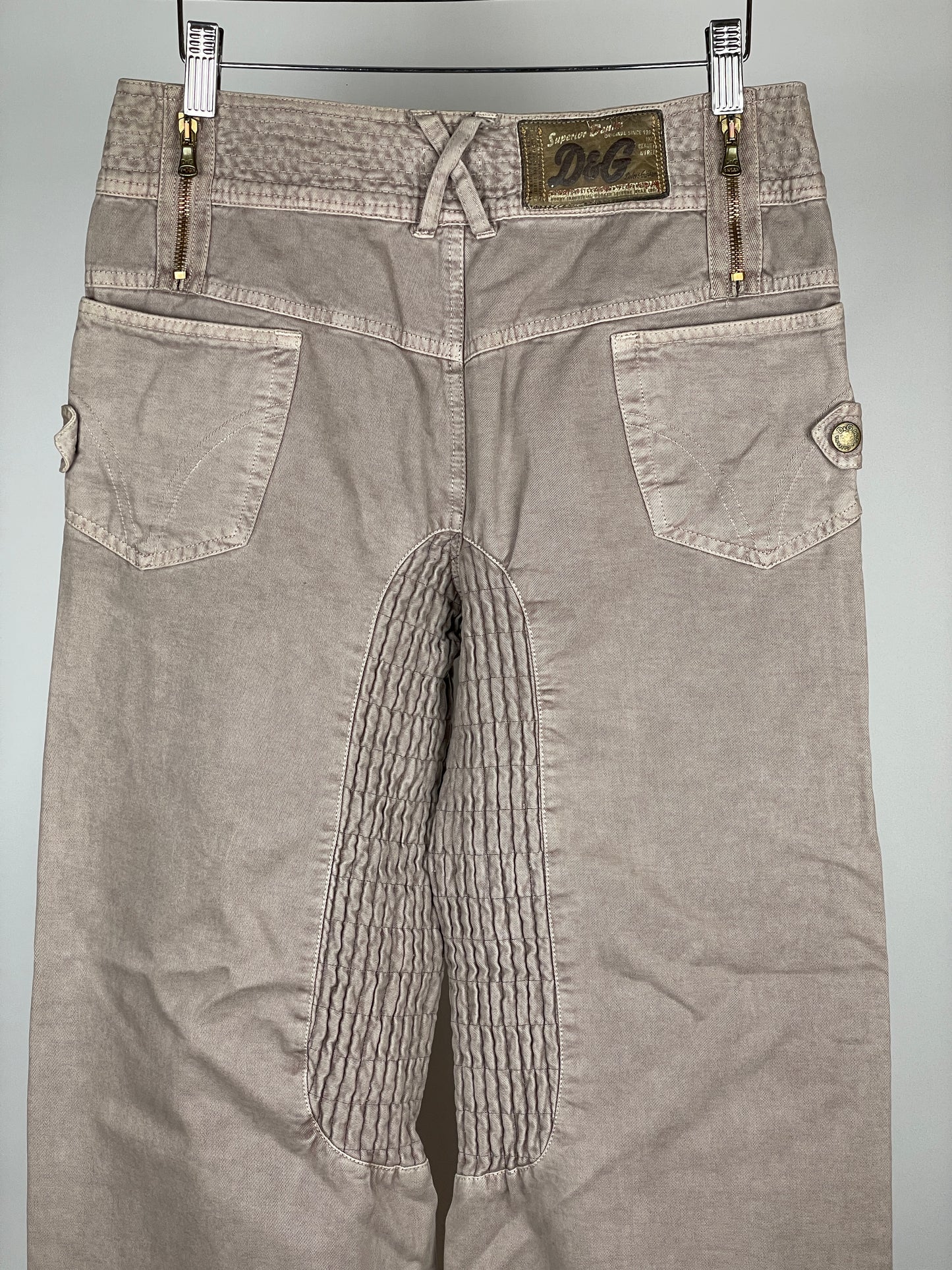 Dolce & Gabbana Horse Rider Cargo Pants Beige