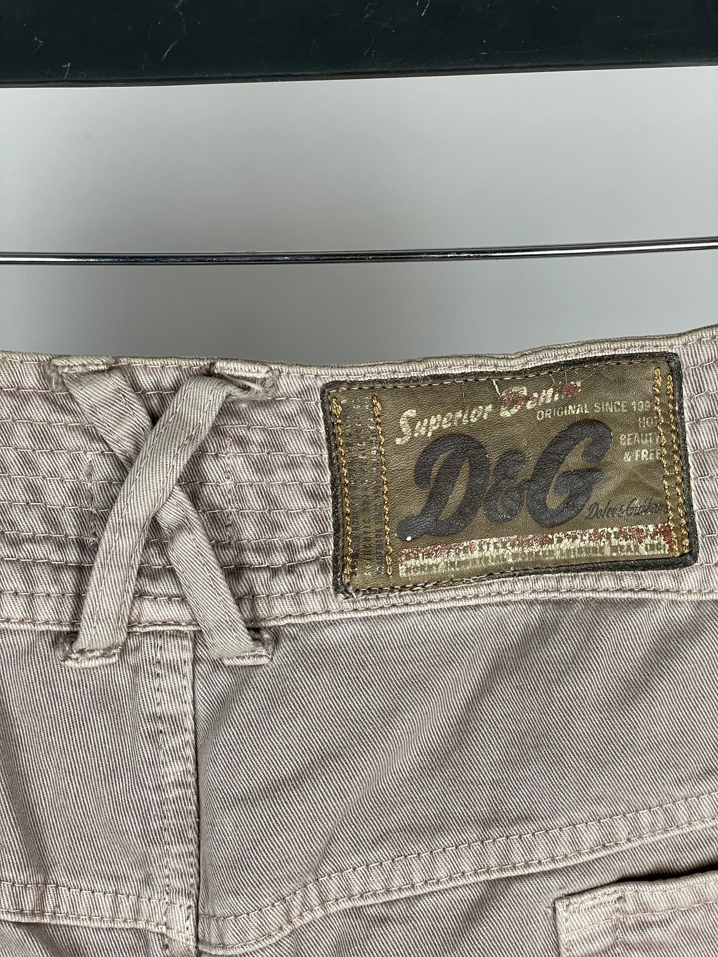 Dolce & Gabbana Horse Rider Cargo Pants Beige