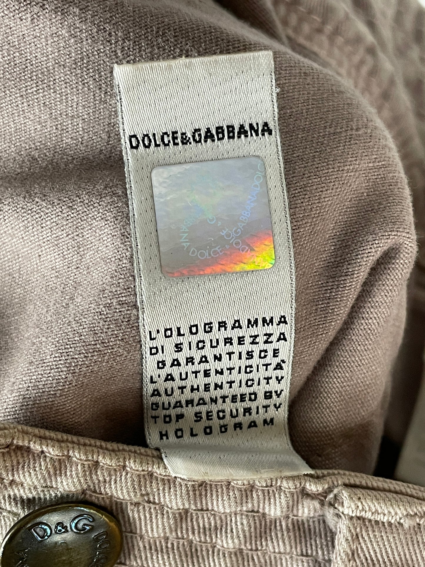 Dolce & Gabbana Horse Rider Cargo Pants Beige