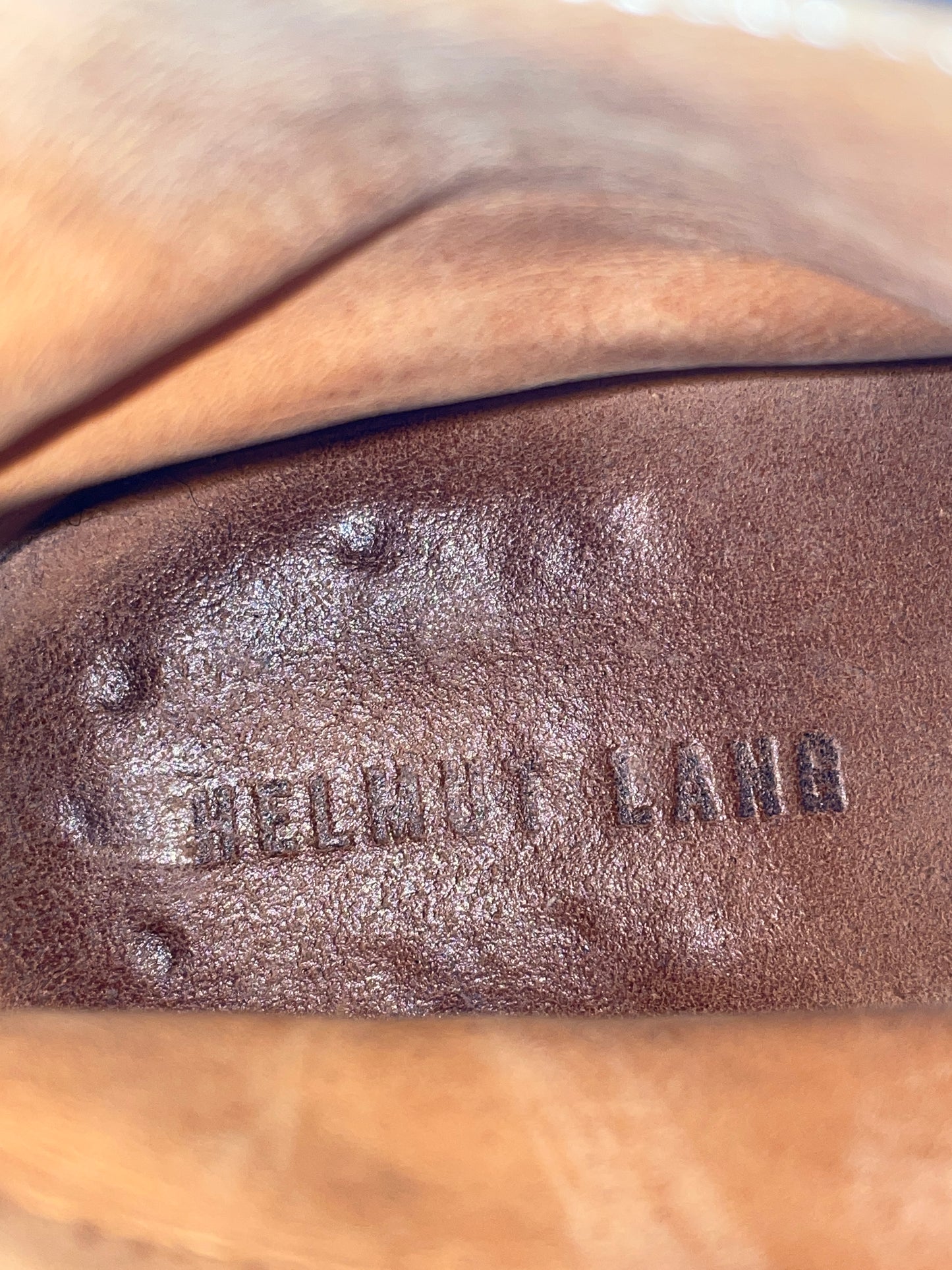 Helmut Lang 1990s Leather Combat Ankle Boots