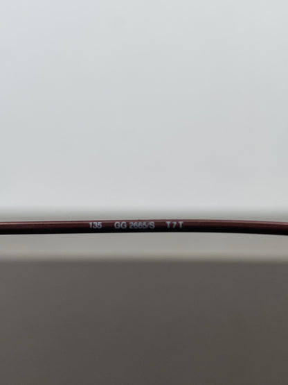 Gucci by Tom Ford SS01 GG2665/S Wrap Mask Shield Cat Eye Sunglasses