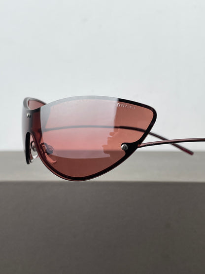 Gucci by Tom Ford SS01 GG2665/S Wrap Mask Shield Cat Eye Sunglasses
