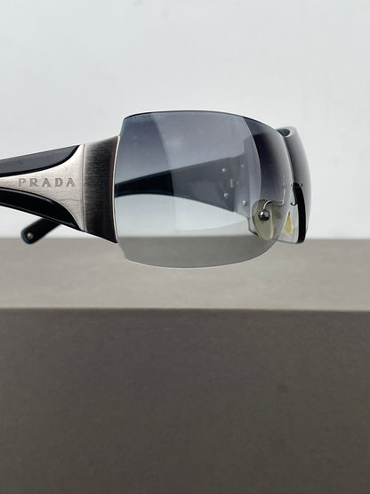 Prada SS04 ‘SPR04I’ Wrap Mask Shield Sunglasses