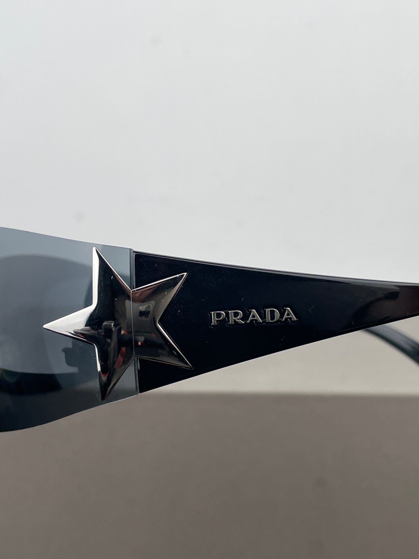 Prada SS04 ‘SPR72G’ Star Wrap Mask Shield Sunglasses