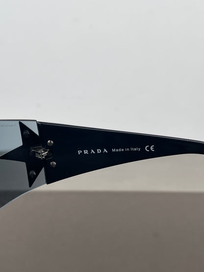 Prada SS04 ‘SPR72G’ Star Wrap Mask Shield Sunglasses