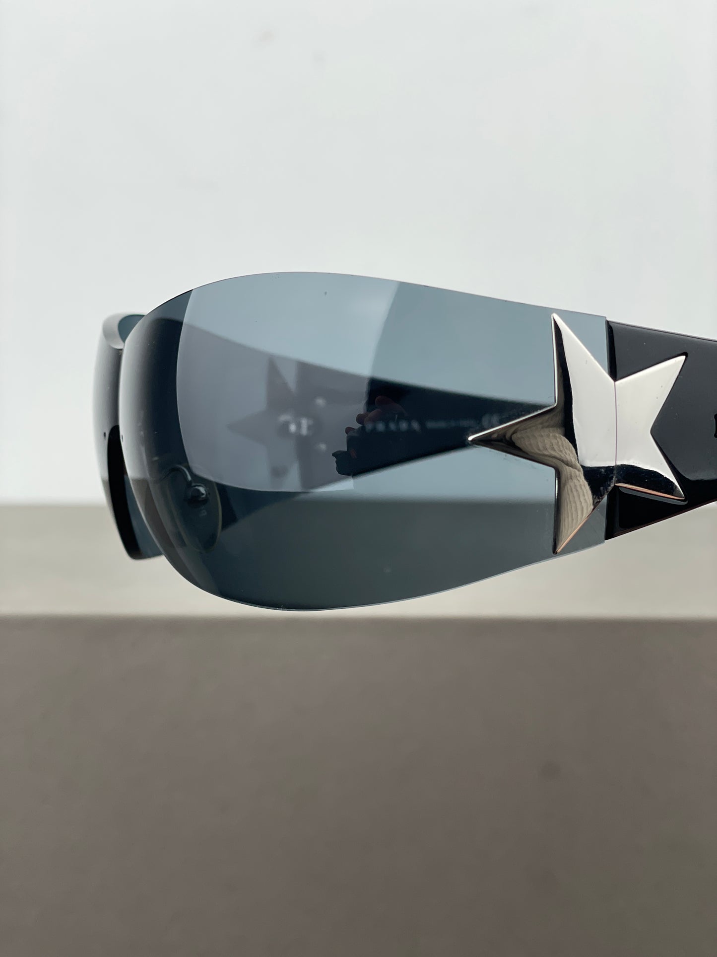 Prada SS04 ‘SPR72G’ Star Wrap Mask Shield Sunglasses