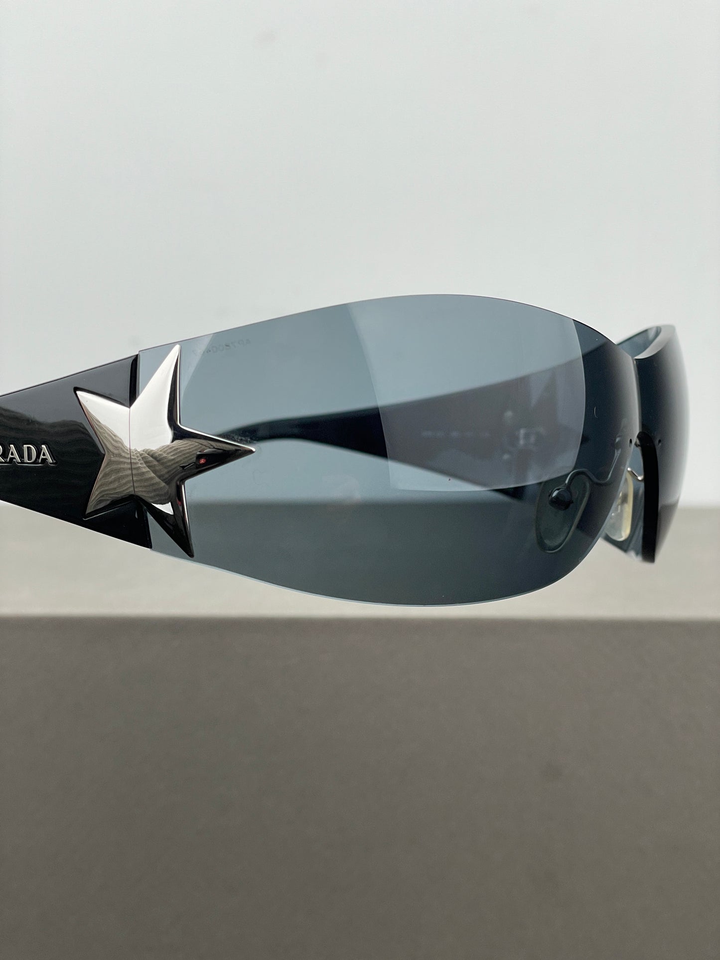 Prada SS04 ‘SPR72G’ Star Wrap Mask Shield Sunglasses
