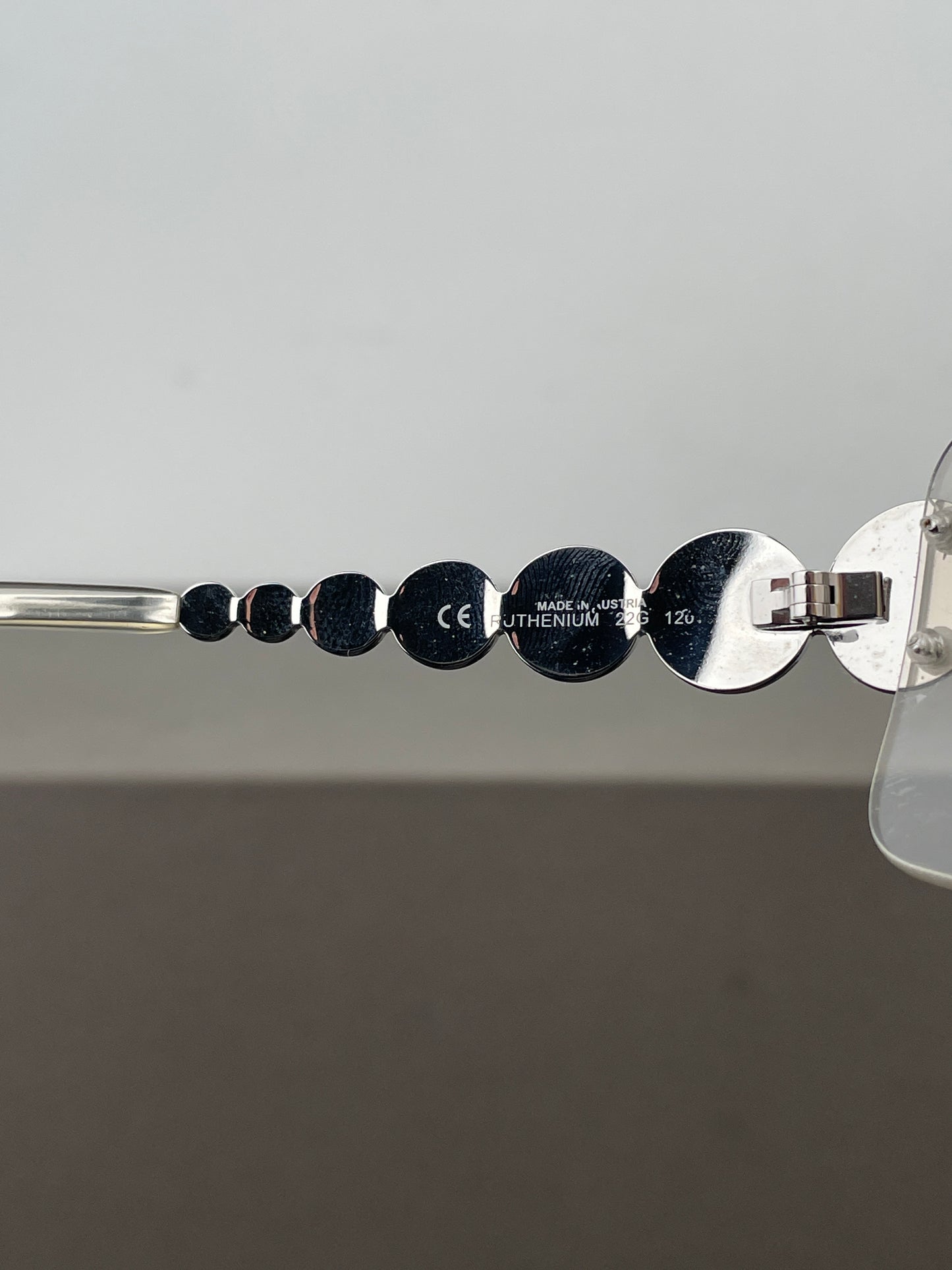 Dior by Galliano SS04 ‘Millenium’ Ruthenium Wrap Mask Shield Sunglasses