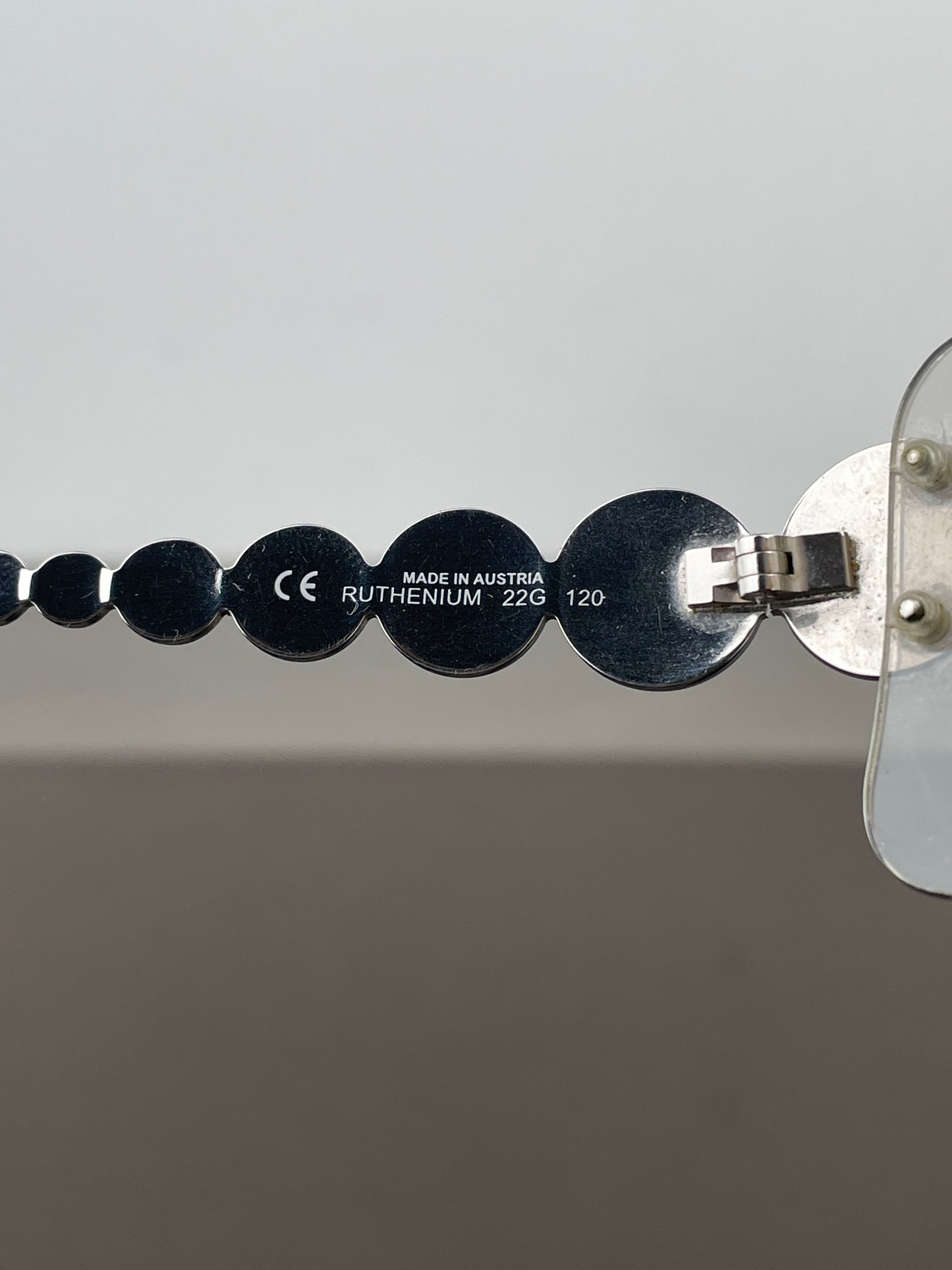 Dior by Galliano SS04 ‘Millenium’ Ruthenium Wrap Mask Shield Sunglasses