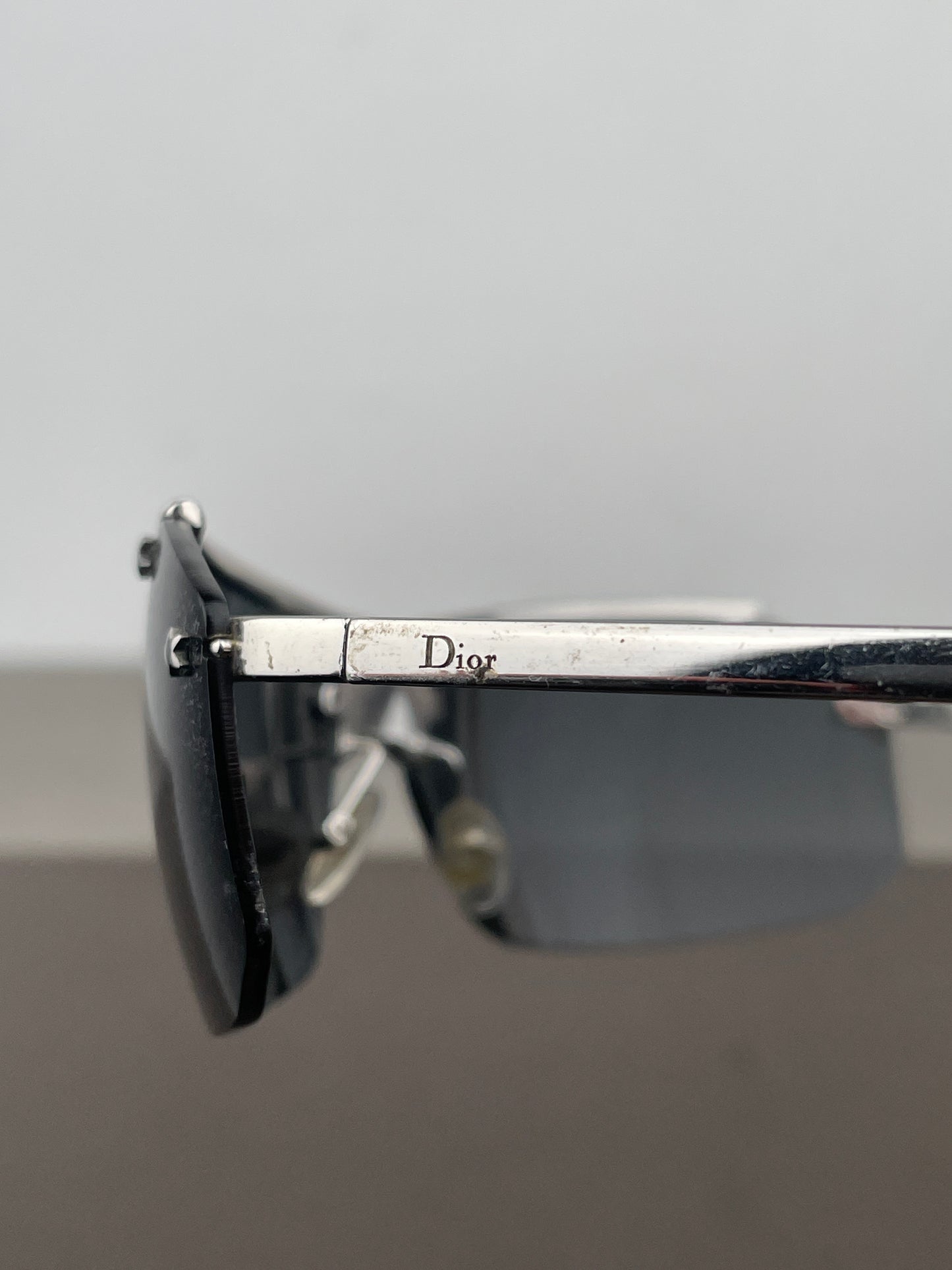 Dior by Galliano 2000s ‘Dior Hit 2’ Swarovski Rhinestone Rimless Sunglasses