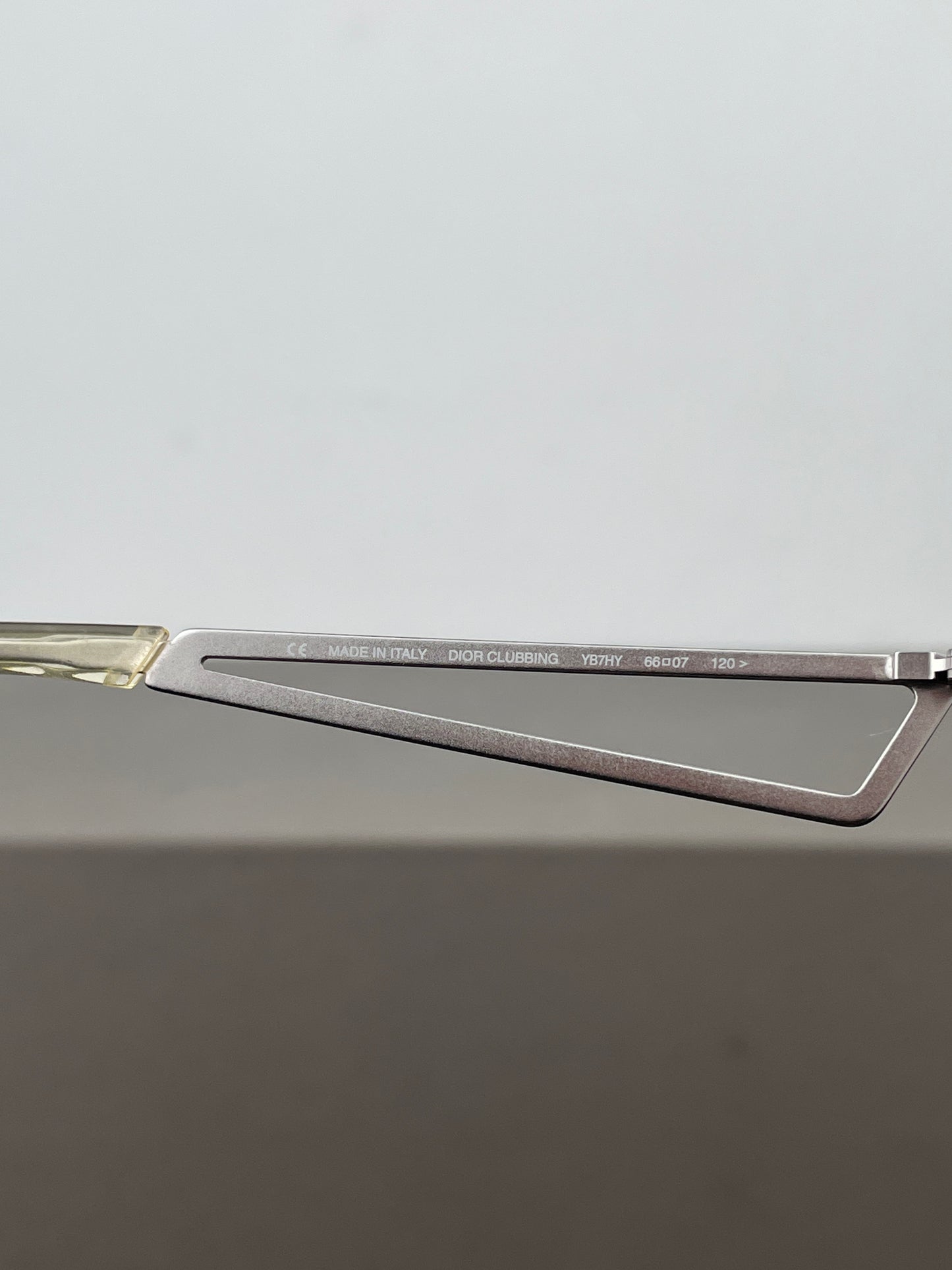 Dior by Galliano 2000s ‘Clubbing’ Rimless Wrap Mask Shield Sunglasses