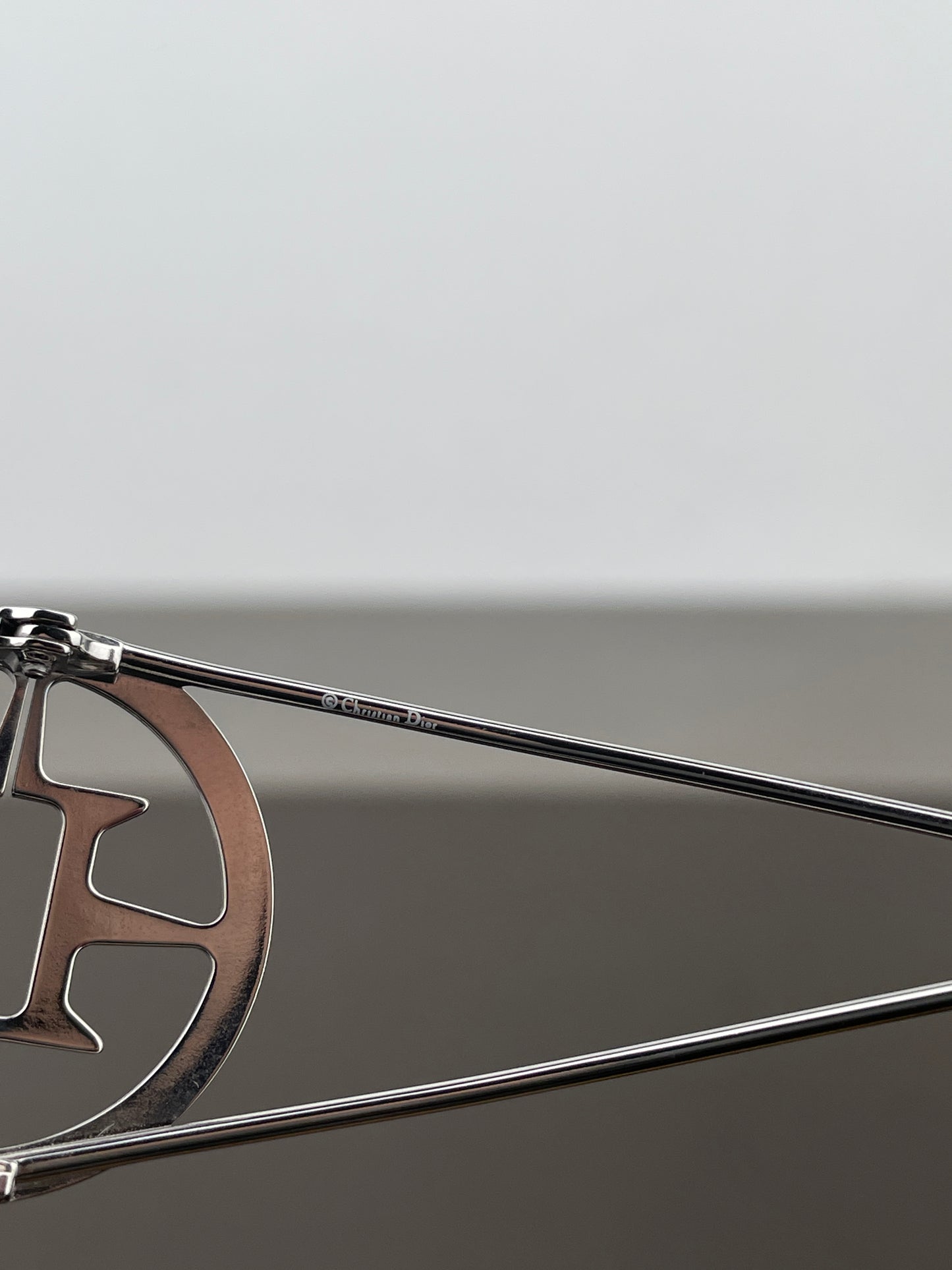 Dior by Galliano 2000s ‘Calandre’ Rimless Wrap Mask Shield Sunglasses