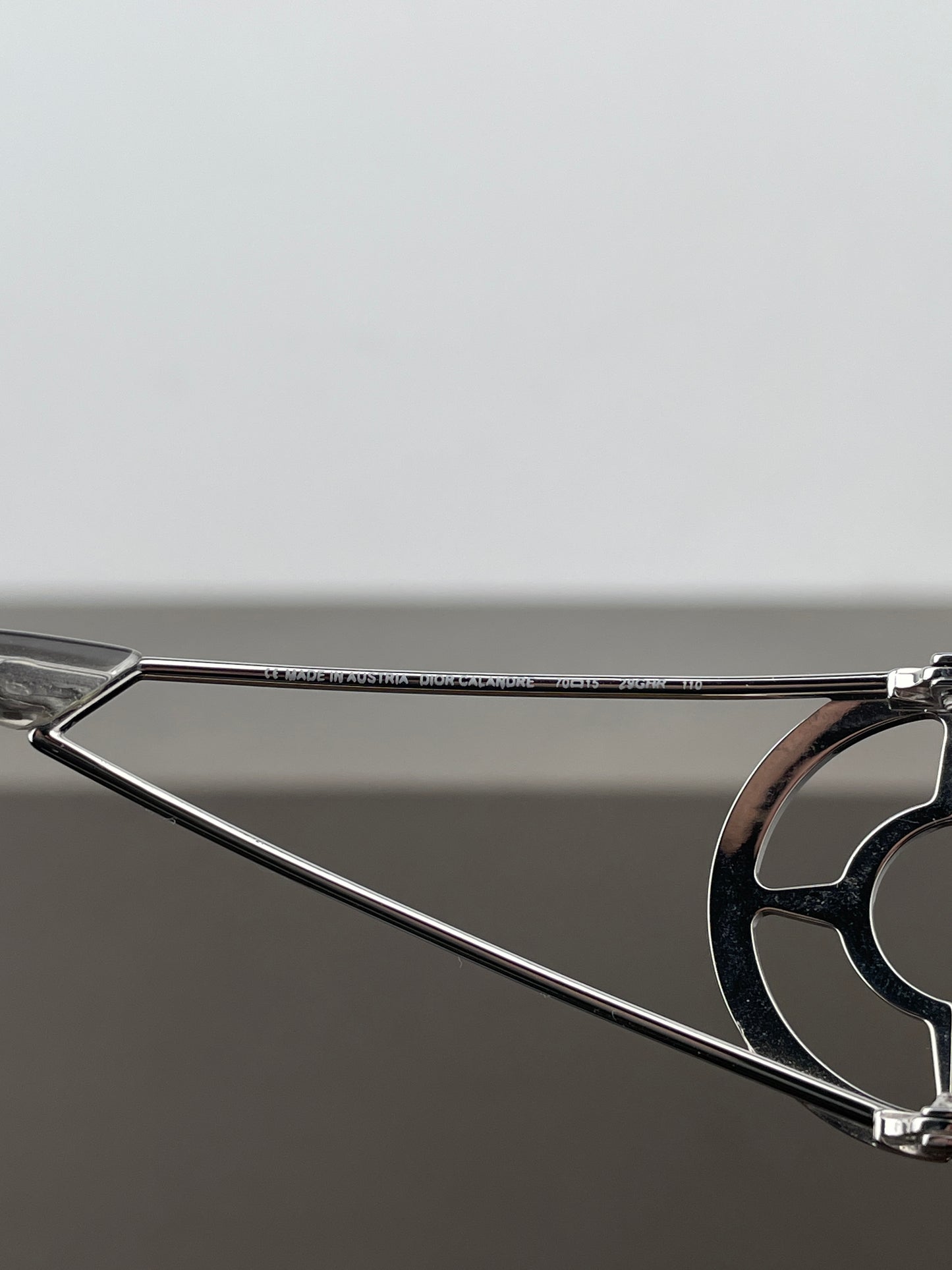 Dior by Galliano 2000s ‘Calandre’ Rimless Wrap Mask Shield Sunglasses