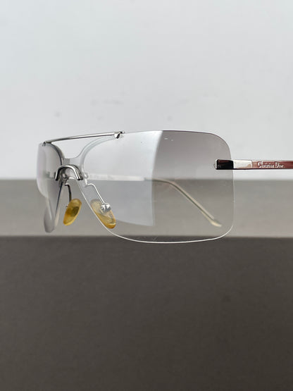 Dior by Galliano 2000s ‘Mini Motard’ Wrap Mask Shield Sunglasses
