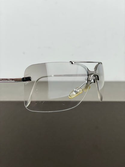 Dior by Galliano 2000s ‘Mini Motard’ Wrap Mask Shield Sunglasses