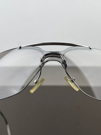 Dior by Galliano 2000s ‘Mini Motard’ Wrap Mask Shield Sunglasses