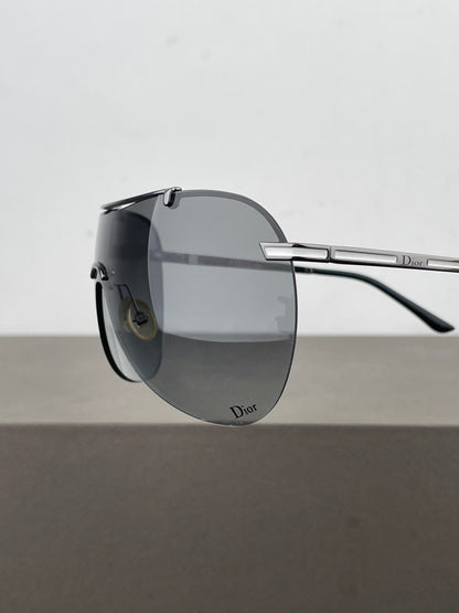 Dior by Galliano 2000s ‘Air 1’ Wrap Mask Shield Sunglasses