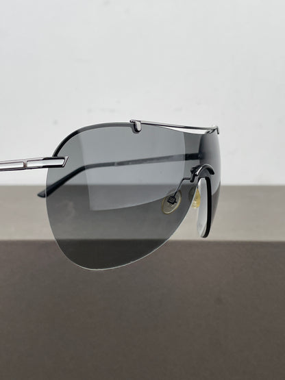 Dior by Galliano 2000s ‘Air 1’ Wrap Mask Shield Sunglasses