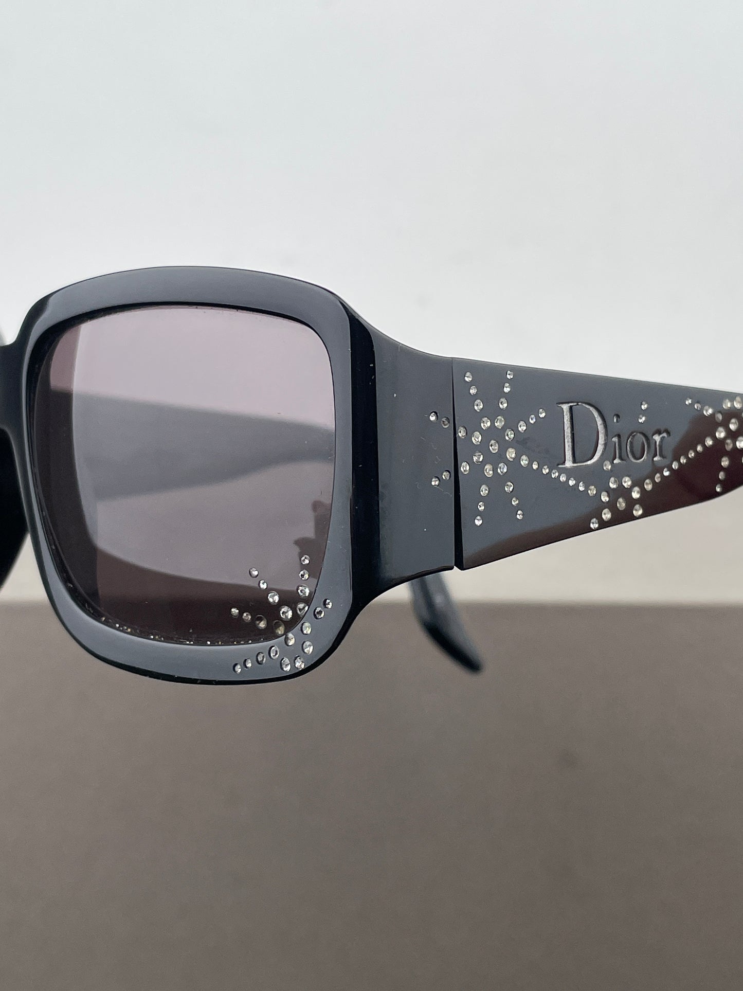 Dior by Galliano 2000s ‘Spidior 1’ Swarovski Rhinestone Sunglasses