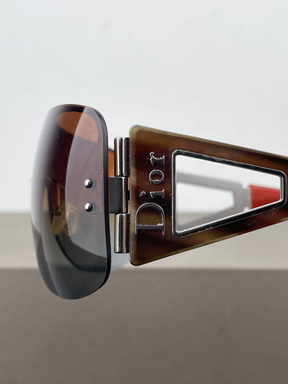 Dior by Galliano 2000s ‘Escrime 1’ Wrap Mask Shield Sunglasses