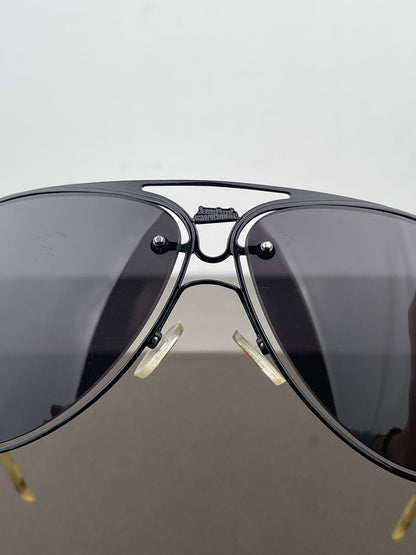 Jean Paul Gaultier 1990s SJP 006 Aviator Wrap Mask Shield Sunglasses