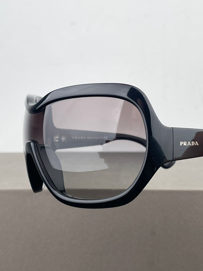 Prada AW11 Oversized ‘Illusion’ Wrap Mask Shield Sunglasses