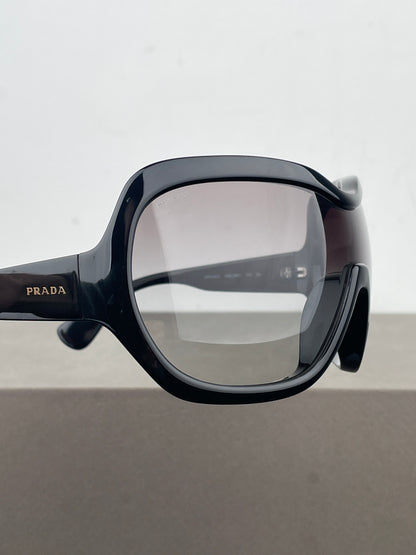 Prada AW11 Oversized ‘Illusion’ Wrap Mask Shield Sunglasses