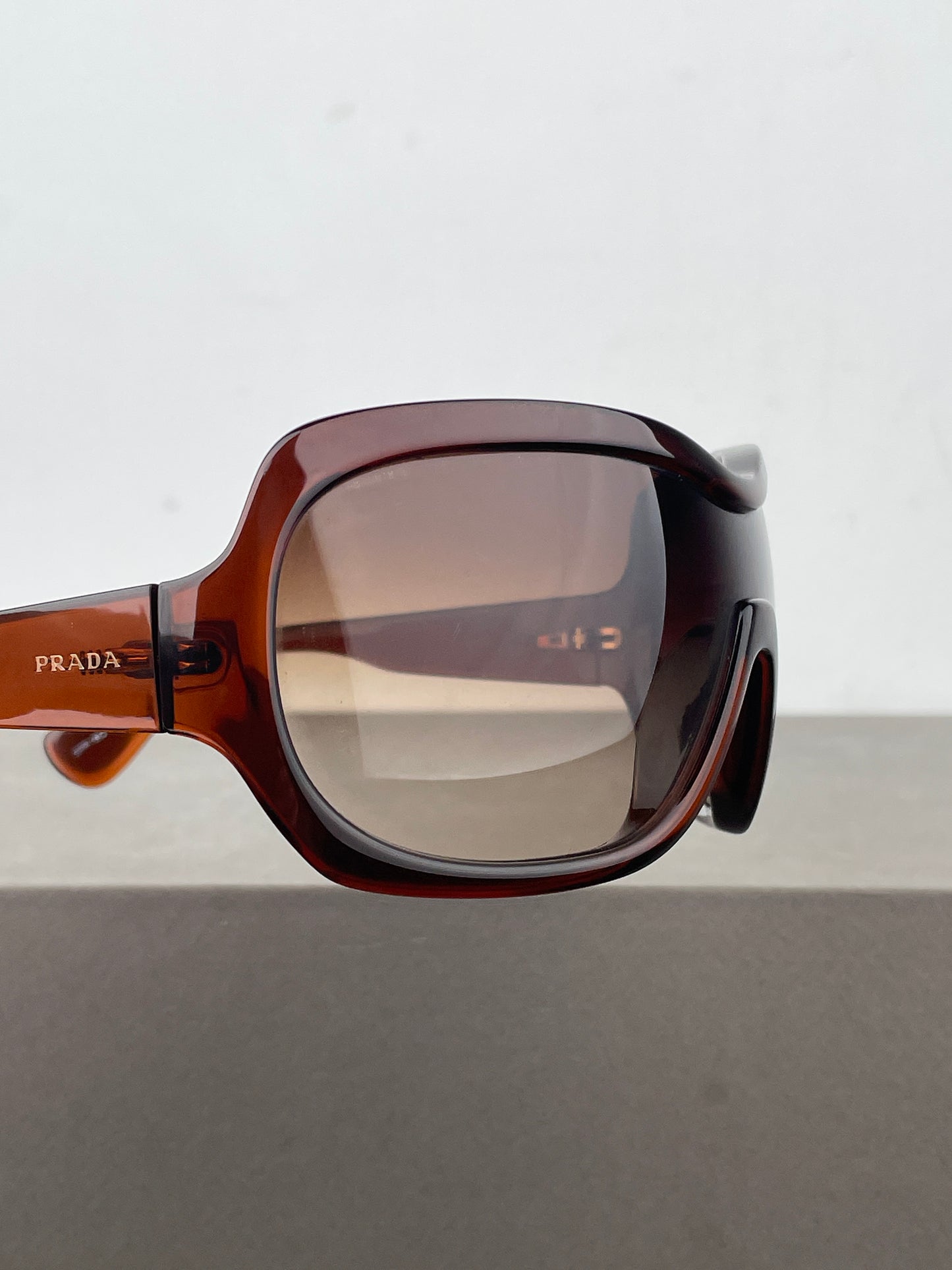 Prada AW11 Oversized ‘Illusion’ Wrap Mask Shield Sunglasses