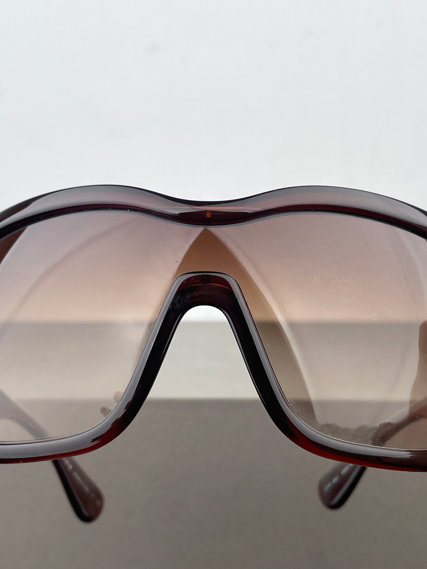 Prada AW11 Oversized ‘Illusion’ Wrap Mask Shield Sunglasses
