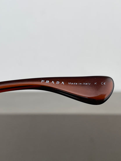 Prada AW11 Oversized ‘Illusion’ Wrap Mask Shield Sunglasses