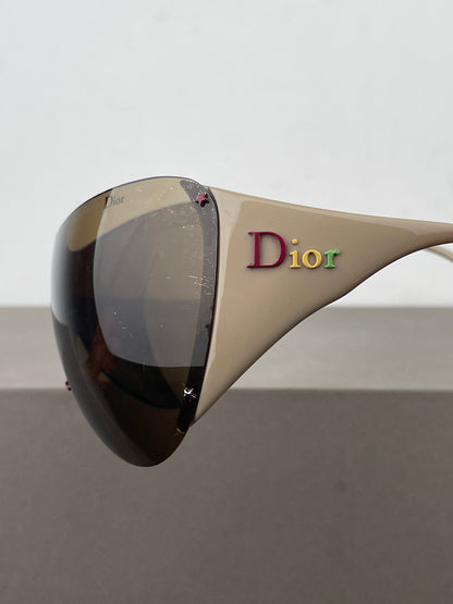 Dior by Galliano AW04 ‘Ski 1’ Rasta Wrap Mask Shield Sunglasses