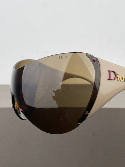 Dior by Galliano AW04 ‘Ski 1’ Rasta Wrap Mask Shield Sunglasses