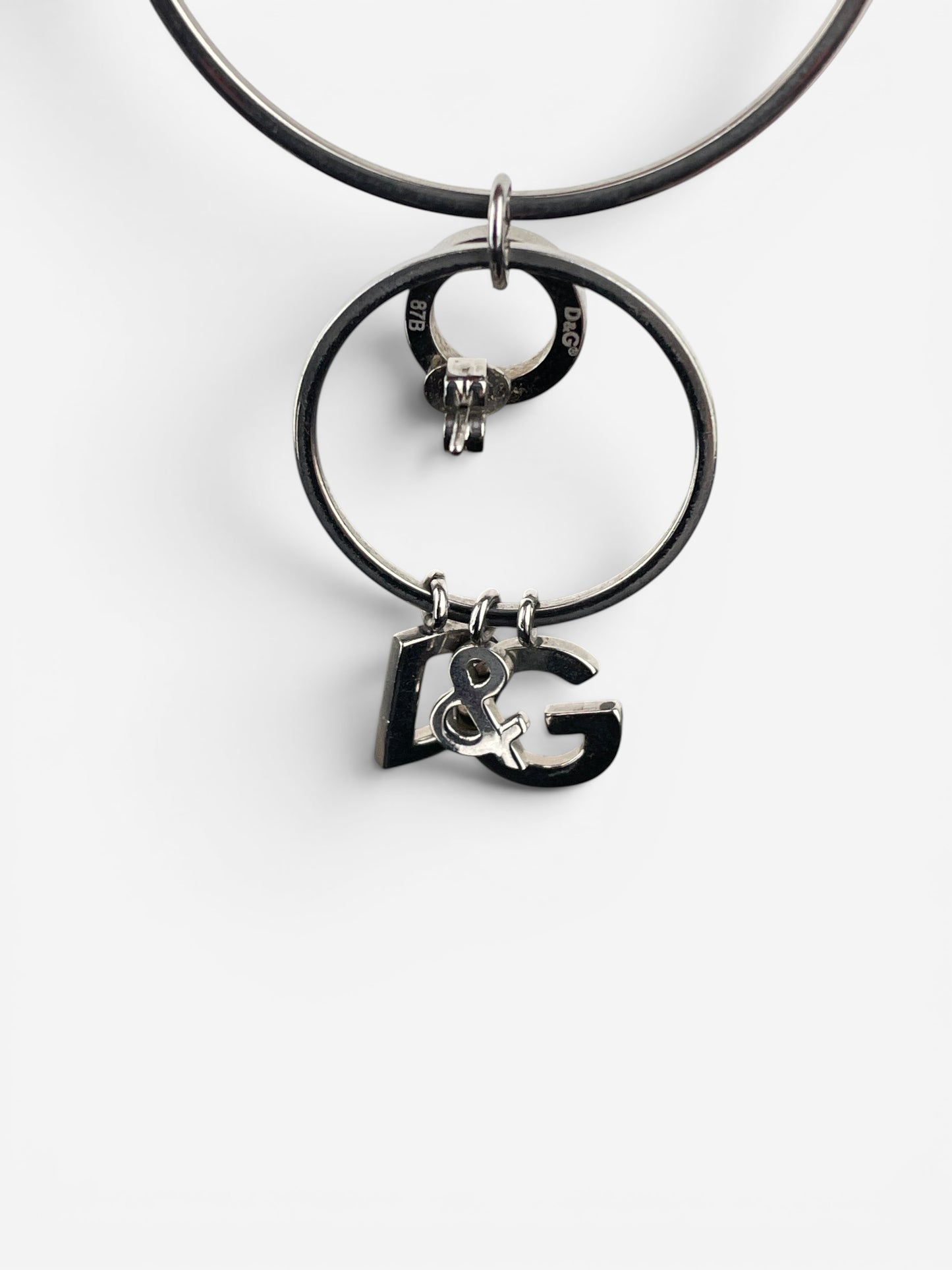 Dolce & Gabanna 2000s Logo Double-Hoop Earrings – photo 3