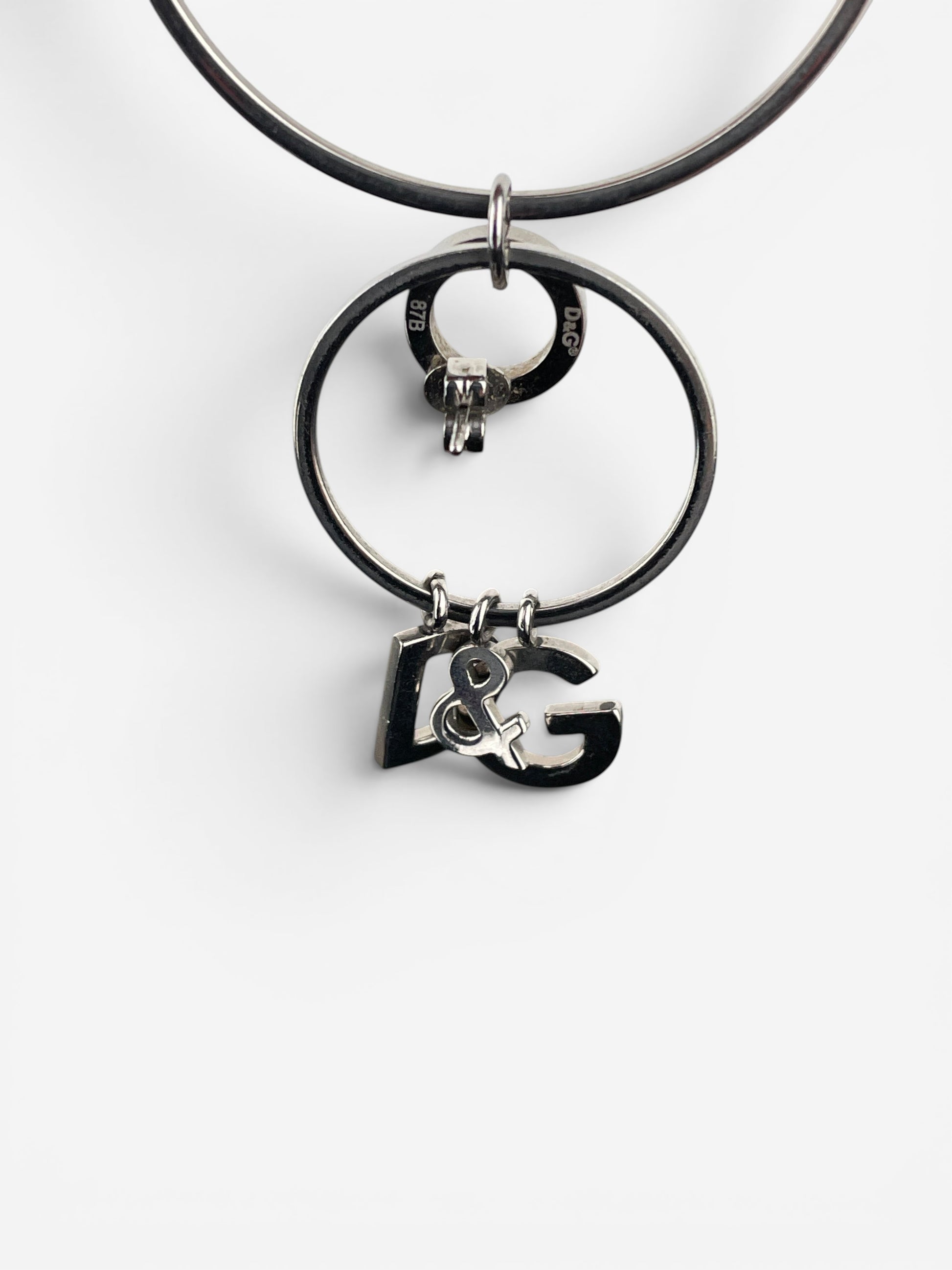 Dolce & Gabanna 2000s Logo Double-Hoop Earrings – photo 3
