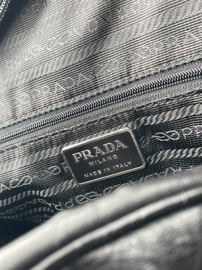 Prada SS00 Ostrich Leather Bowling Shoulder Bag