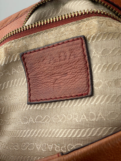 Prada 2000s Cervo Dragon Oro Satchel Handbag