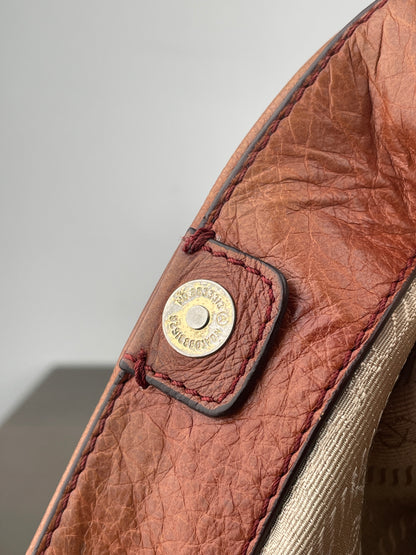 Prada 2000s Cervo Dragon Oro Satchel Handbag