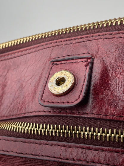 Prada 2000s Vitello Shine Bauletto Handbag