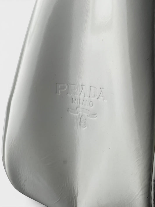 Prada 2000s Metal Ring Leather Shoulder Bag – photo 10