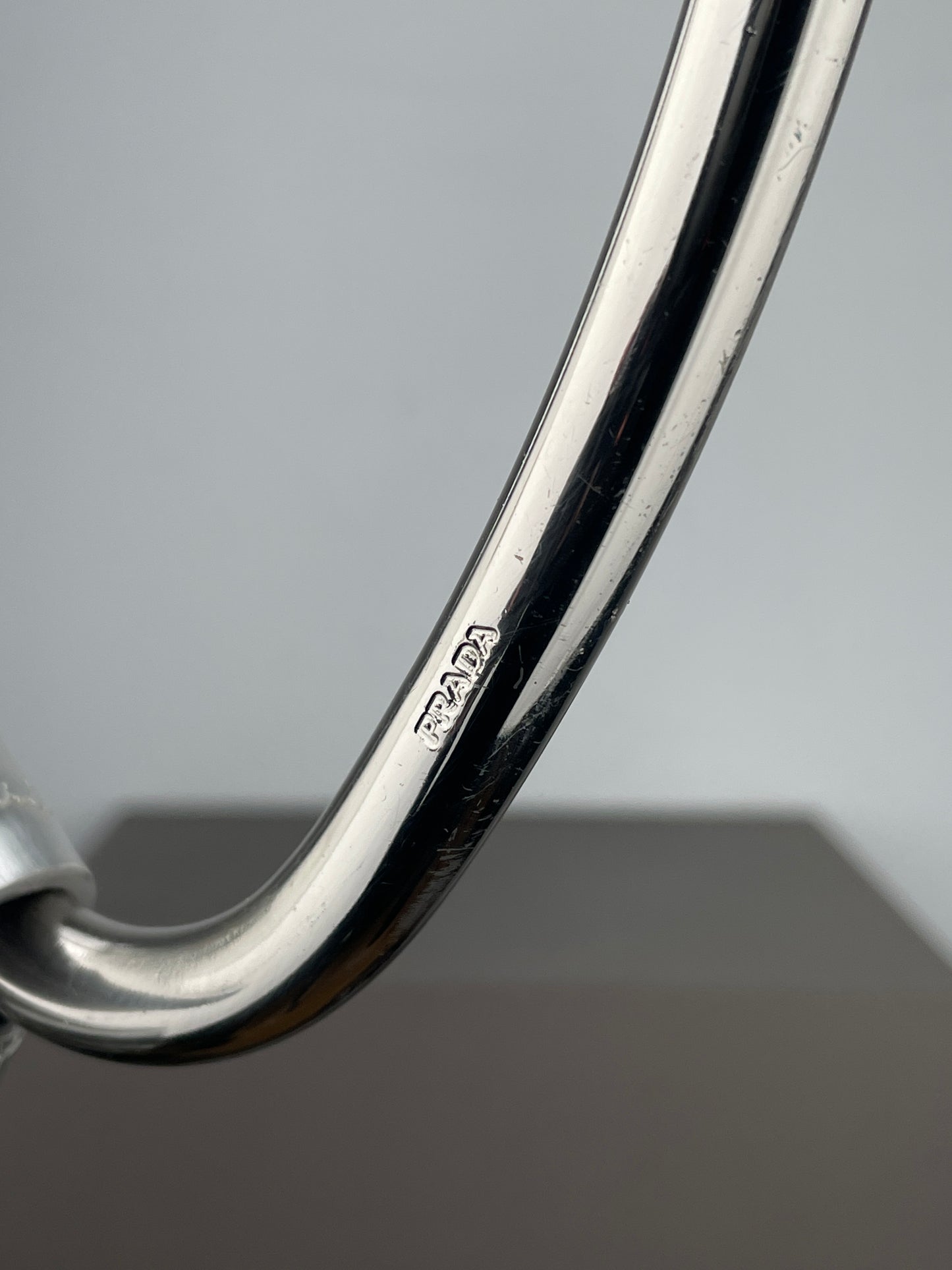 Prada SS03 Metal Handle ‘Vernice Swing’ Shoulder Bag