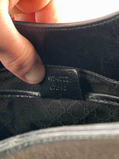 Gucci by Tom Ford 1990s Topstitch Leather Hobo Shoulder Bag