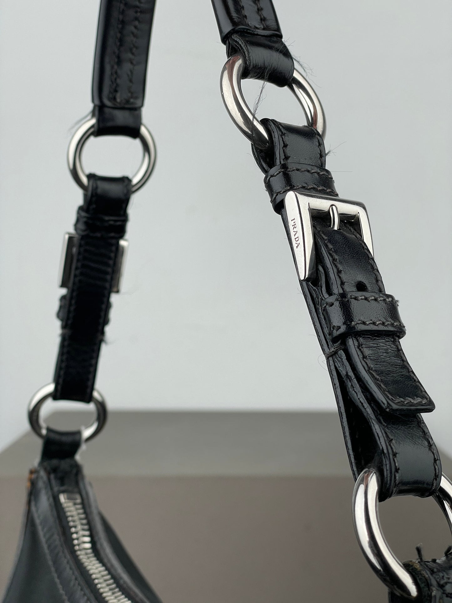 Prada 2000s Tessuto Hybrid Hobo Shoulder Bag