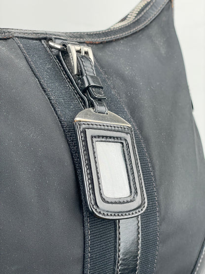 Prada 2000s Tessuto Hybrid Hobo Shoulder Bag