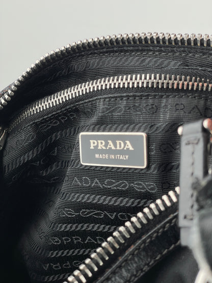 Prada 2000s Tessuto Hybrid Hobo Shoulder Bag